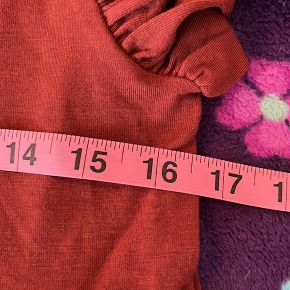 NWOT Zenana Women’s brown tiered dress, measurements in picture. - Picture 4 of 5